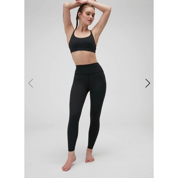 Spiritual Gangster Black High Waisted Leggings, Side Cut Outs, Small NWT - Picture 1 of 9